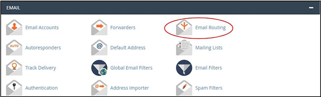 cPanel - Email - Email Routing icon